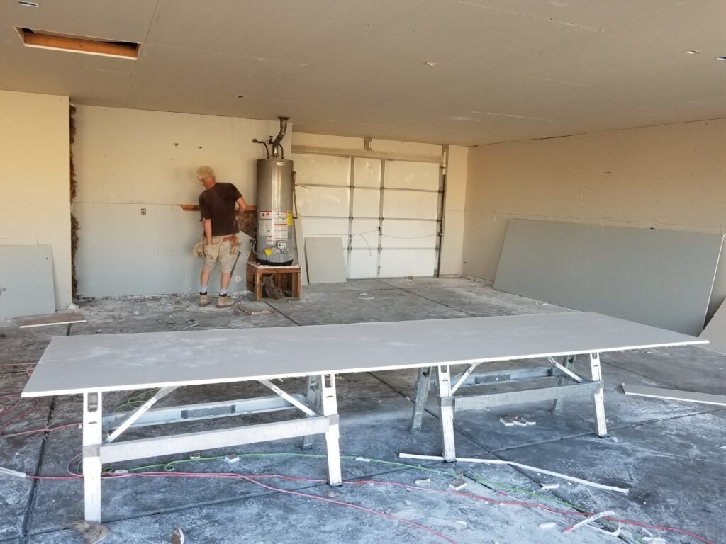 Construction! Drywall Install in the Garage.
