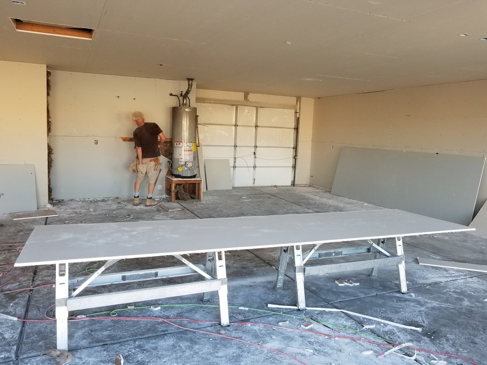 Construction! Drywall Install in the Garage.